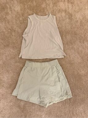 lululemon athletica Light Mint Athletic Shorts